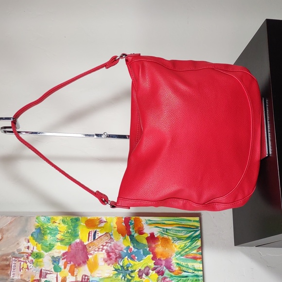 Jewell by Thirty One Pebbled Faux Leather Hobo Bag - Picture 1 of 8